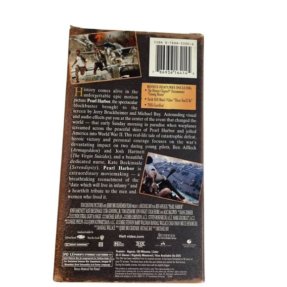 Pearl Harbor Commemorative Edition 2 VHS Set 2001 PG13 u Ben Affleck Kate Beckin - Picture 3 of 5